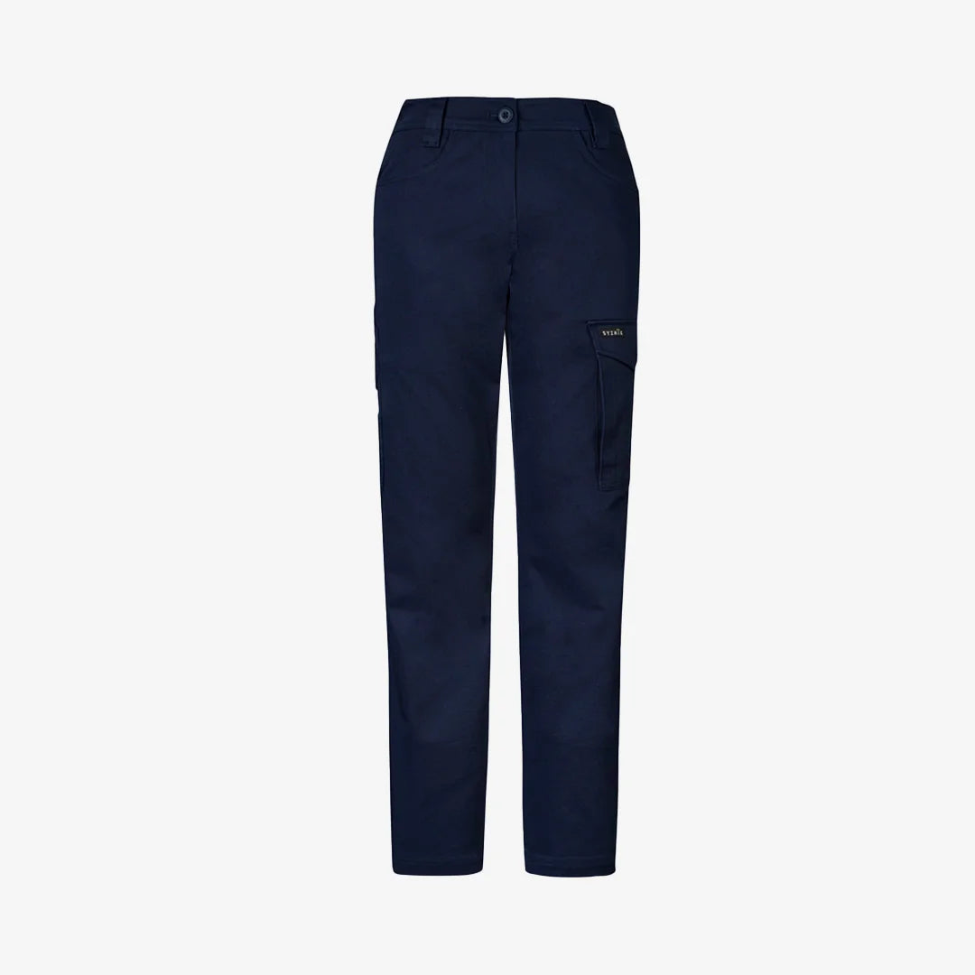 Syzmik Women's Essential Basic Stretch Cargo Pant in Navy - ZP730 | Mercha