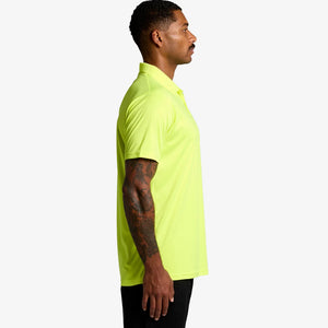 Man Wearing AS Colour Work Safety Polo in Safety Yellow - 5425F