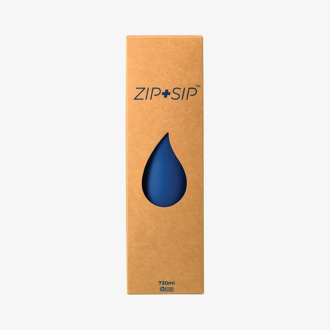 Zip + Sip 720ml Drink Bottle in Navy Packaging - ZNS1001