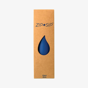 Zip + Sip 720ml Drink Bottle in Navy Packaging - ZNS1001