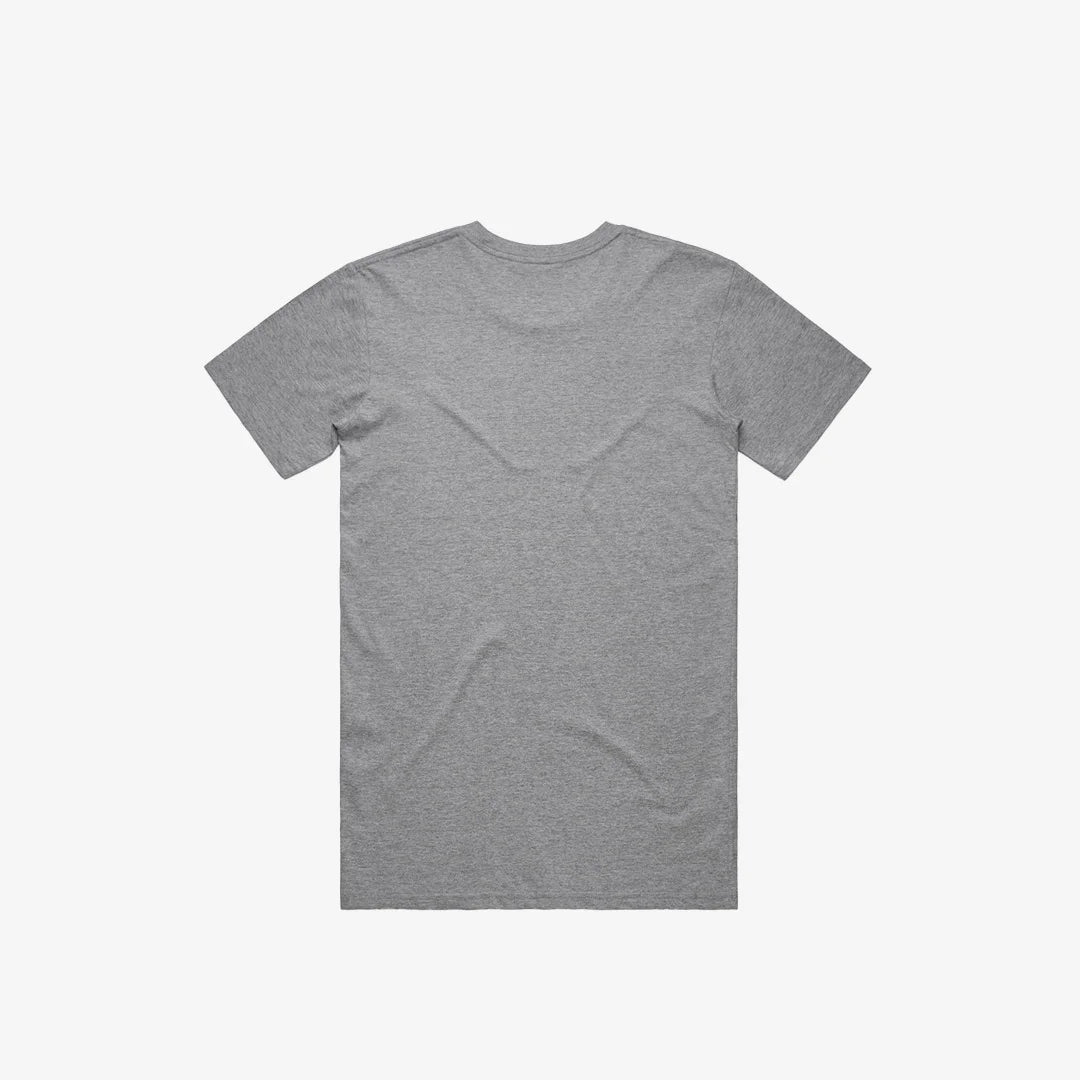 Branded Fendt Men's Staple Tee in Grey Marle Back - 5001