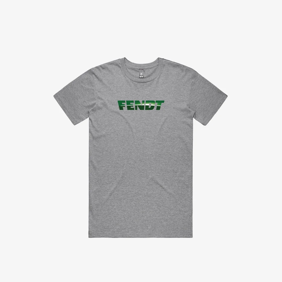 Branded Fendt Men's Staple Tee in Grey Marle - 5001