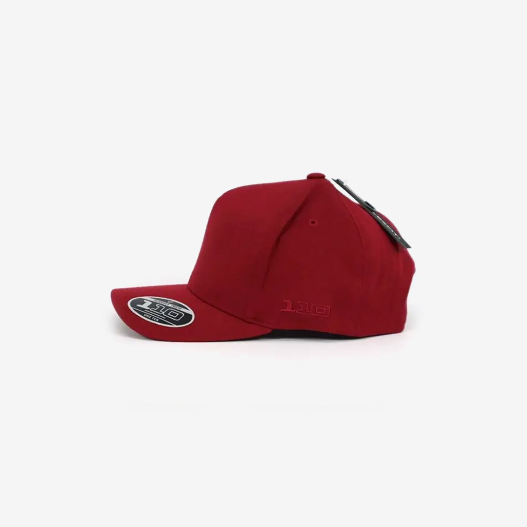 Flexfit A-Frame 5-Panel Cap Maroon Left Side - 110A