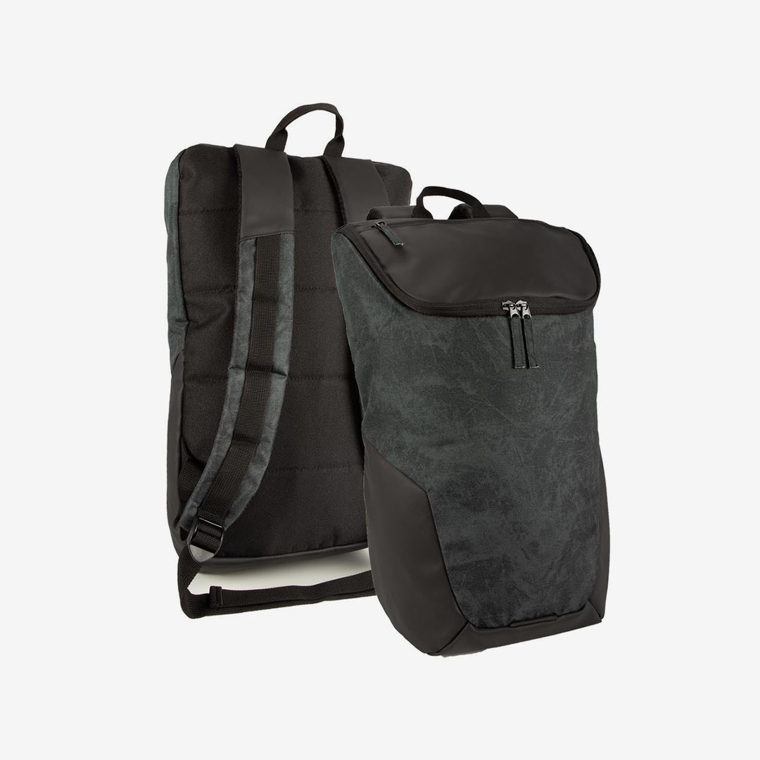 Shop Quality Personalised Legend Life Chicago Laptop Backpack in Black/Charcoal - 1290