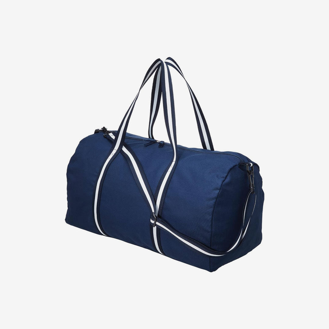 Shop Quality Personalised Legend Life Canvas Duffle in Navy Detail - 1290