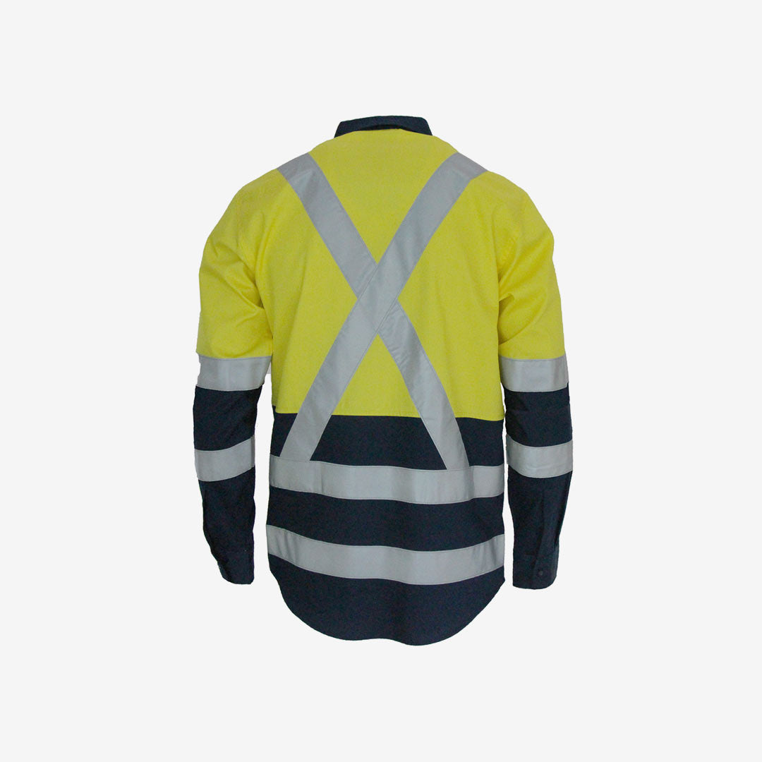 DNC Men's L/W Cotton Bio Motion & X Back CSR Tape L/S Shirt