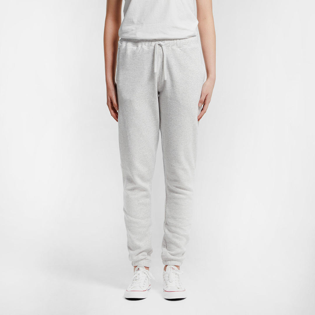 Woman wearing AS Colour Women's Surplus Track Pant in White Marle Front - 4067