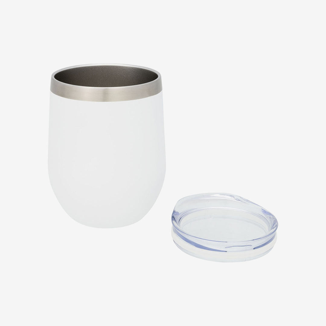 Nottage Corzo Copper Vac Insulated Cup 350ml in White with Lid - 4090