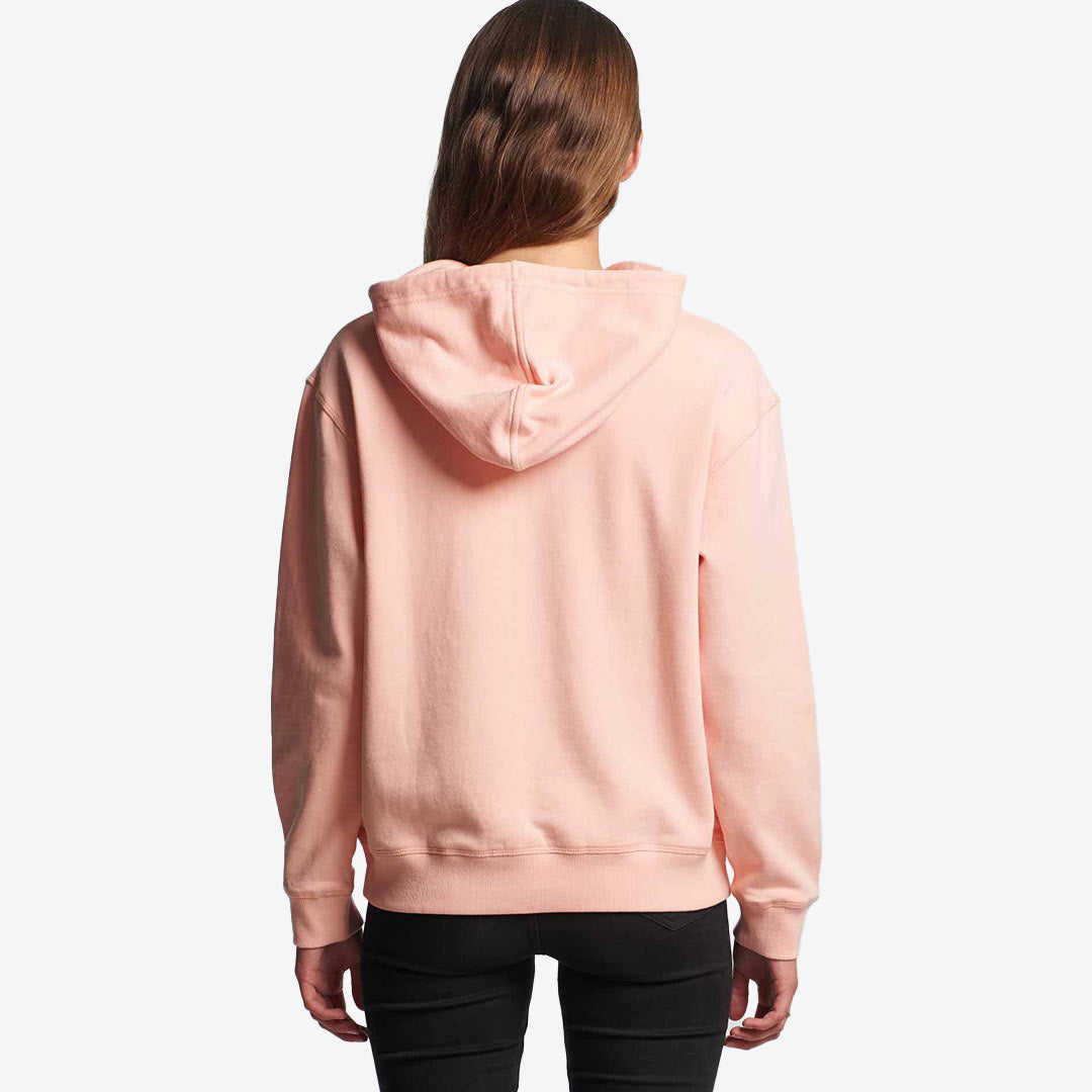 Woman wearing AS Colour Women's Premium Hoodie in Pale Pink Back - 4120