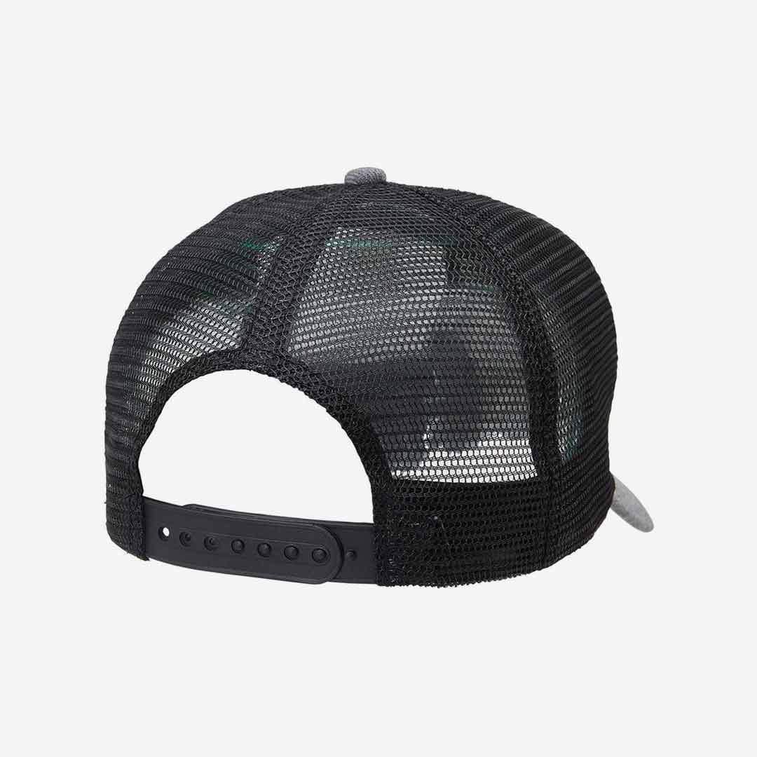 Shop Custom Legend Life Heathered Mesh Trucker Cap in Charcoal Heather/Black - 4395