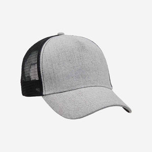 Shop Custom Legend Life Heathered Mesh Trucker Cap in Grey Heather/Black - 4395