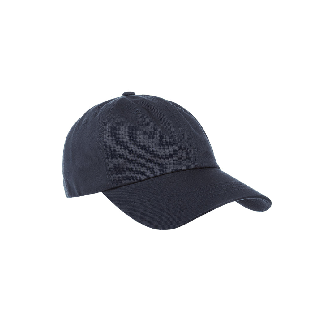 Yupoong Low Profile Cotton Twill Dad Hat Navy Right Angle - 6245CM