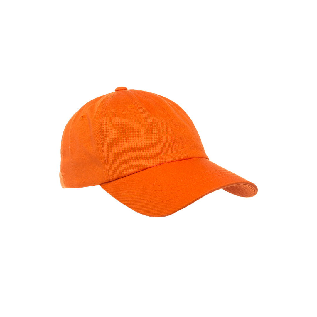 Yupoong Low Profile Cotton Twill Dad Hat Orange Right Angle - 6245CM