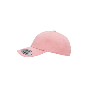 Yupoong Low Profile Cotton Twill Dad Hat Baby Pink Left - 6245CM