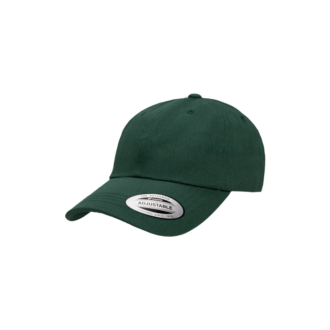 Yupoong Low Profile Cotton Twill Dad Hat Spruce Left Angle - 6245CM