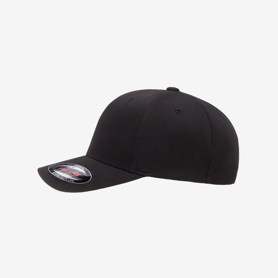 Flexfit Worn by the World Classic Cap Black Left Angle – 6277