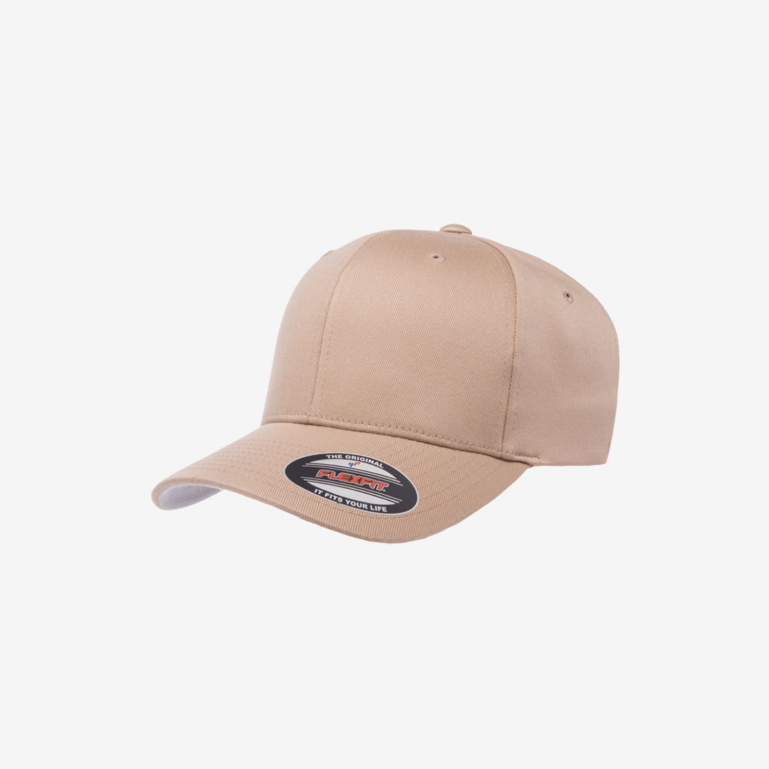 Flexfit Worn by the World Classic Cap Khaki Left Slant Angle – 6277