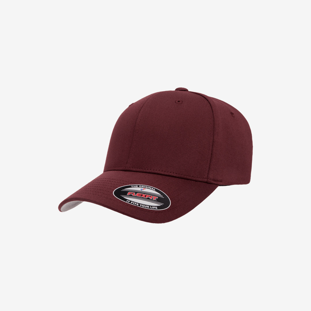 Flexfit Worn by the World Classic Cap Maroon Left Slant Angle – 6277