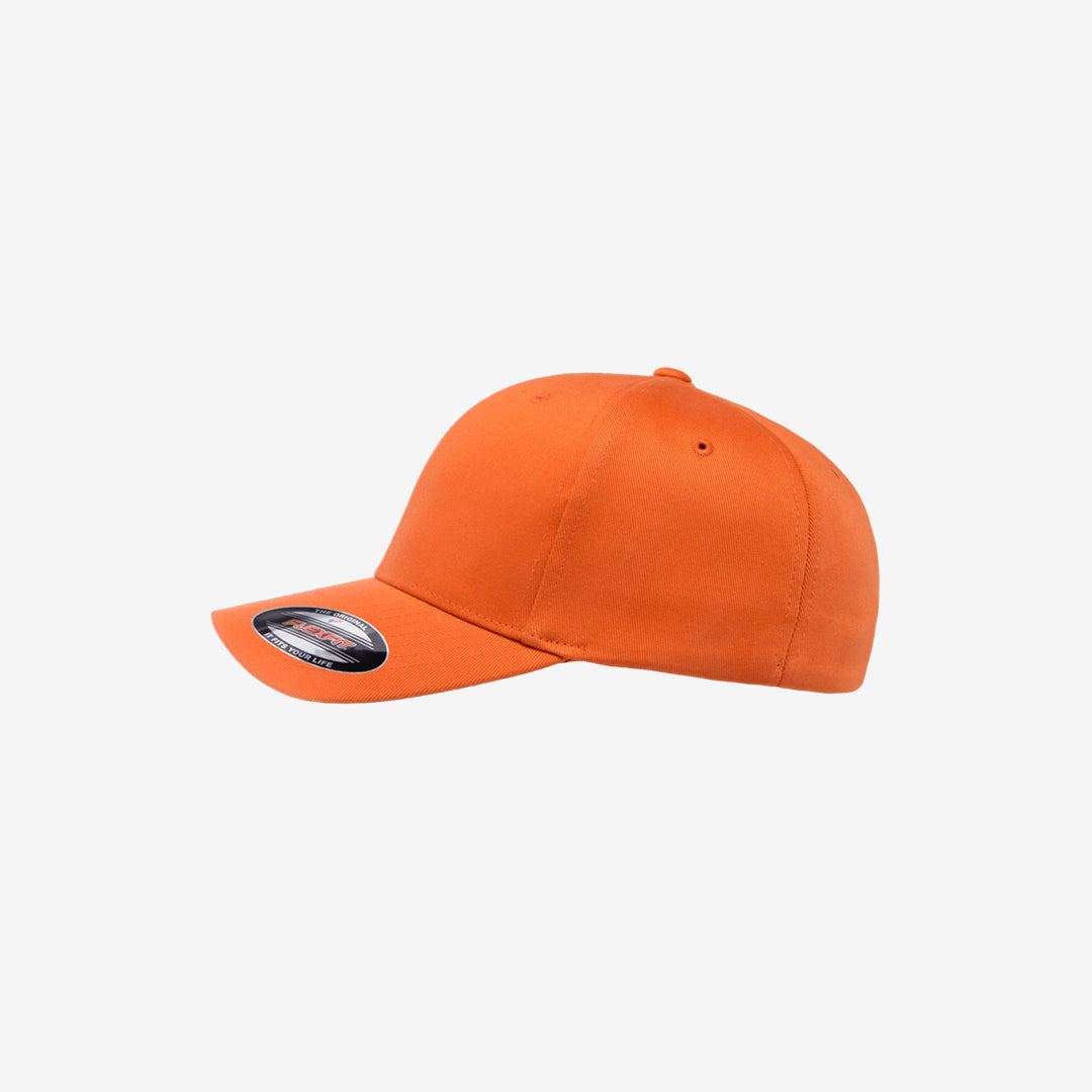 Flexfit Worn by the World Classic Cap Orange Left Angle – 6277