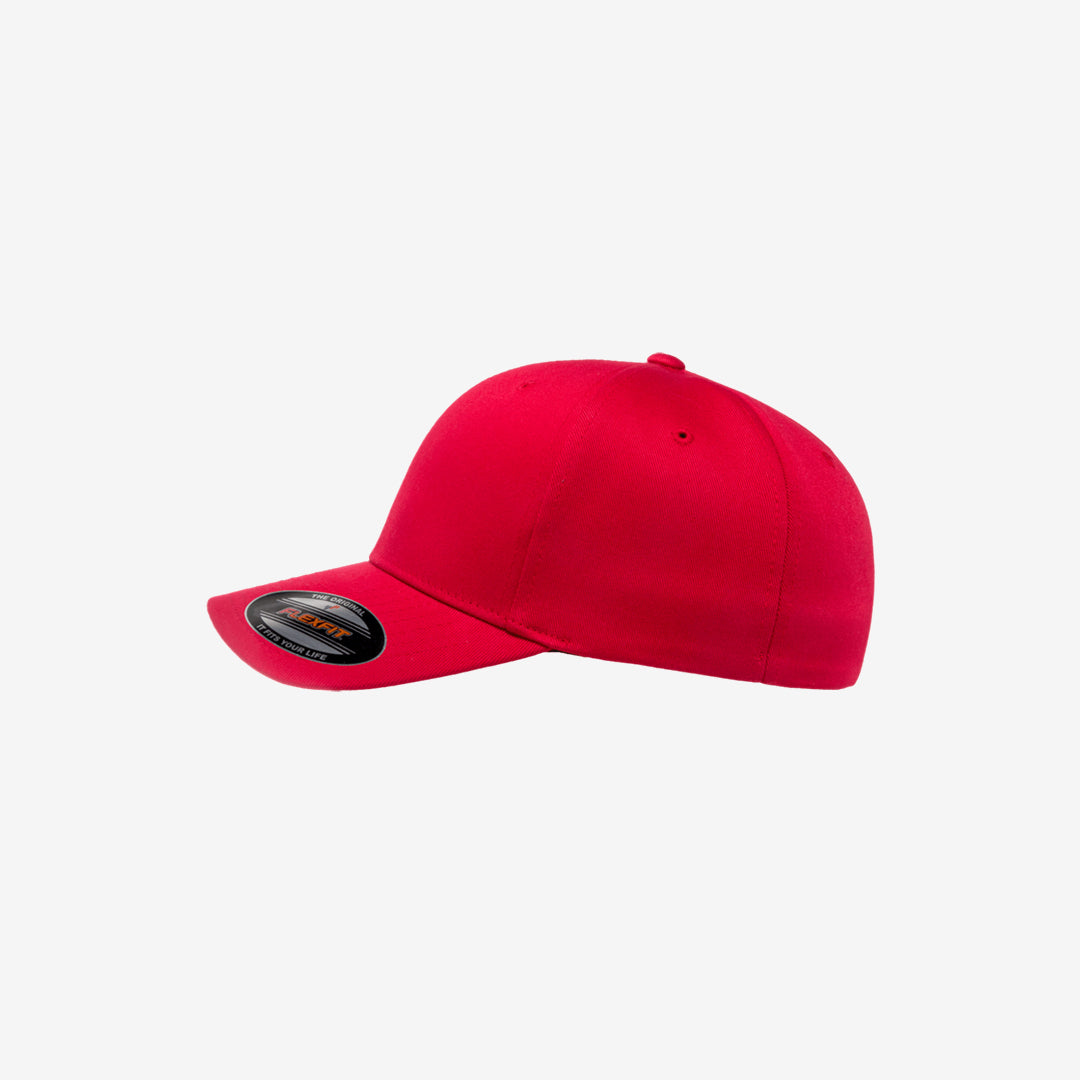 Flexfit Worn by the World Classic Cap Red Left Angle – 6277
