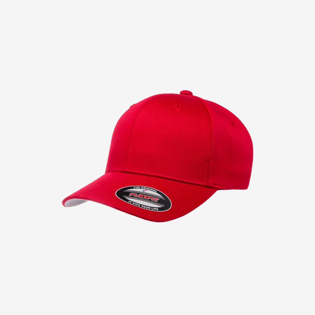 Flexfit Worn by the World Classic Cap Red Left Slant Angle – 6277