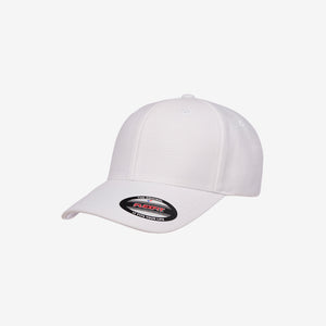 Flexfit Cool Dry Sports Cap White Left Angle - 6572