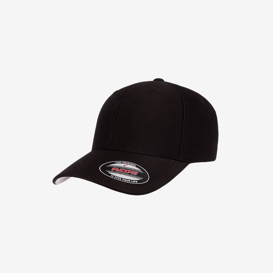 Flexfit Cool Dry Sports Cap Black Left Angle - 6572