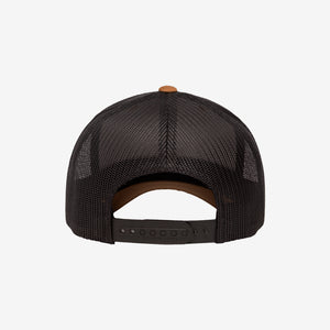 Yupoong Two-Tone Retro Wade Trucker Mesh Cap Caramel/Black Back - 6606T