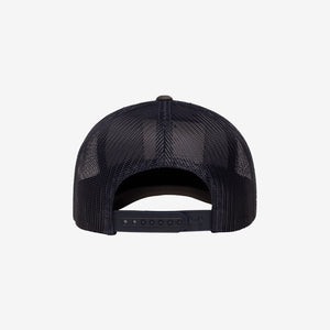Yupoong Two-Tone Retro Wade Trucker Mesh Cap Charcoal/Navy Back - 6606T