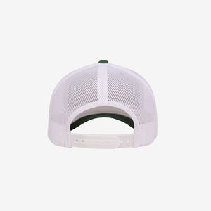 Yupoong Two-Tone Retro Wade Trucker Mesh Cap Evergreen/White Back - 6606T