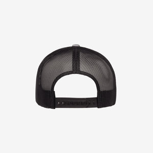 Yupoong Two-Tone Retro Wade Trucker Mesh Cap Heather Grey/Black Back - 6606T
