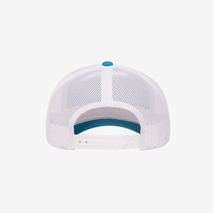 Yupoong Two-Tone Retro Wade Trucker Mesh Cap Teal/White Back - 6606T