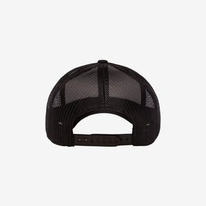 Yupoong Two-Tone Retro Wade Trucker Mesh Cap Black/White Back - 6606T