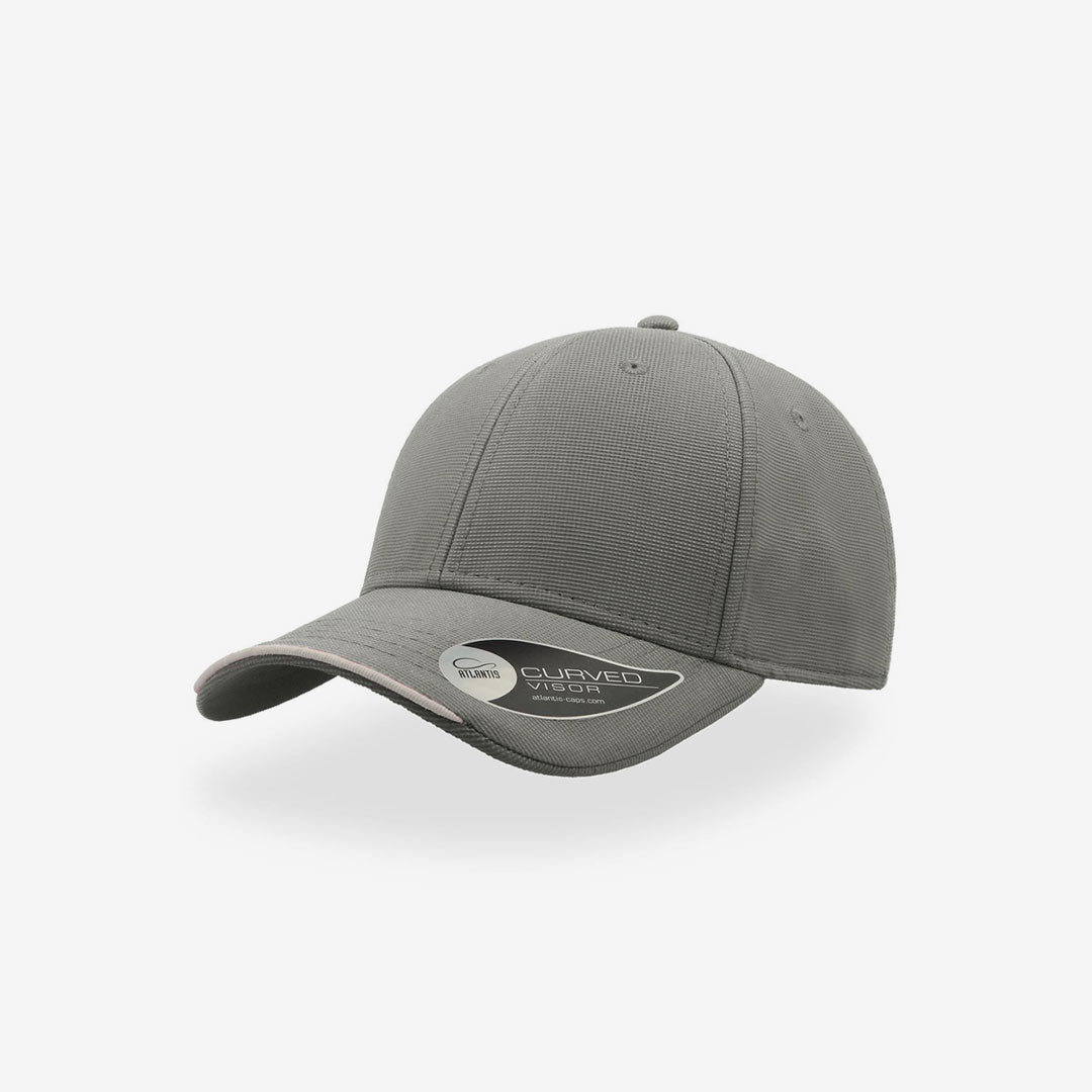 Shop Quality Personalised Atlantis Estoril Cap in Grey Detail - A1300
