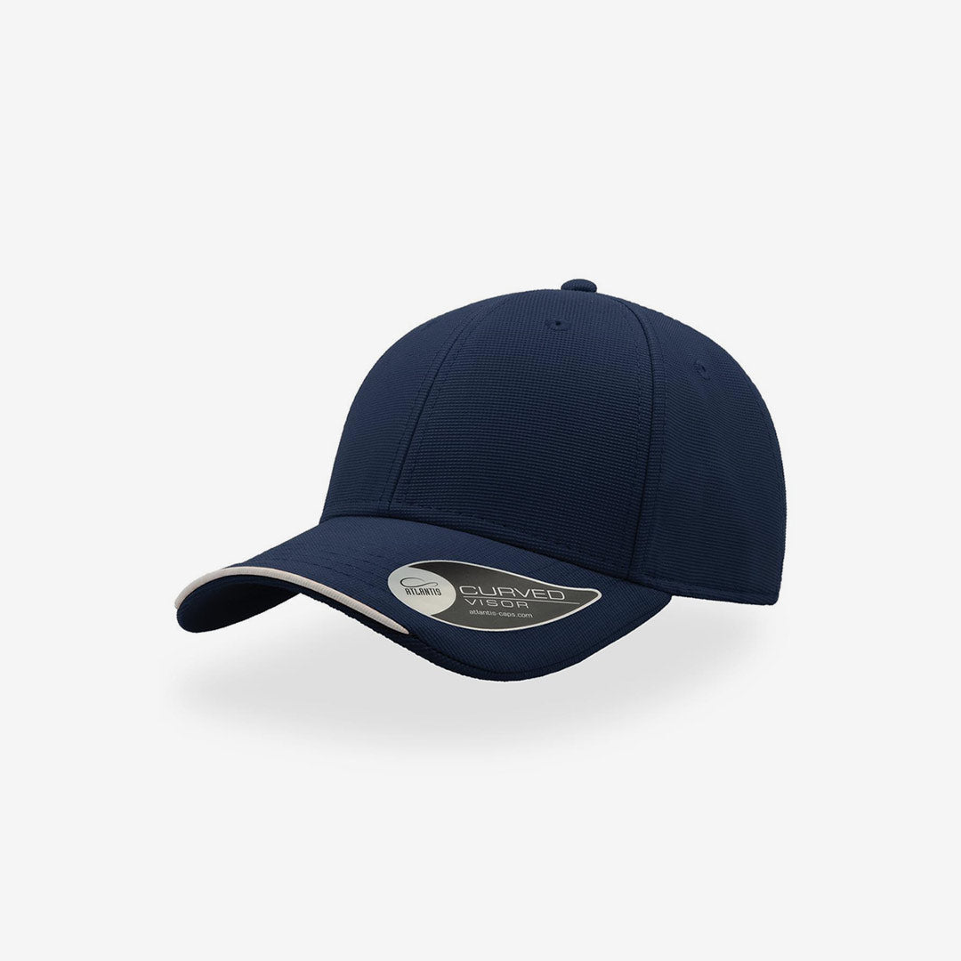 Shop Quality Personalised Atlantis Estoril Cap in Navy Detail - A1300