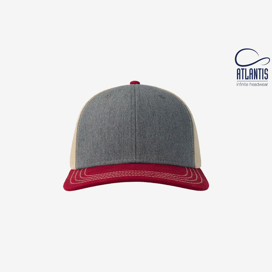 Grey Melange/Cardinal/Beige - Front