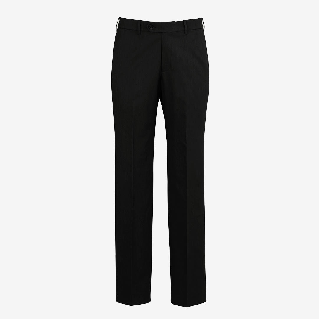 Biz Collection Men's Classic Flat Front Pant in Black - BS29210