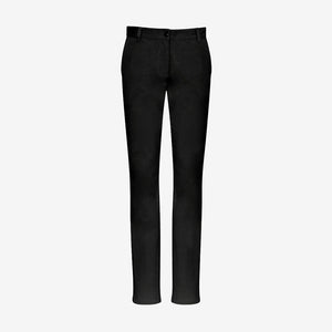 Biz Collection Ladies Lawson Chino Pant Black Front BS724L