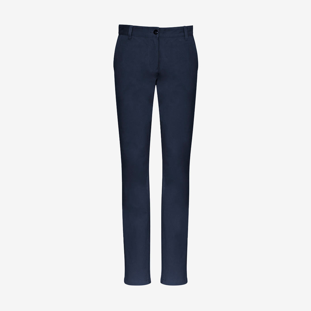 Biz Collection Ladies Lawson Chino Pant Navy Front BS724L