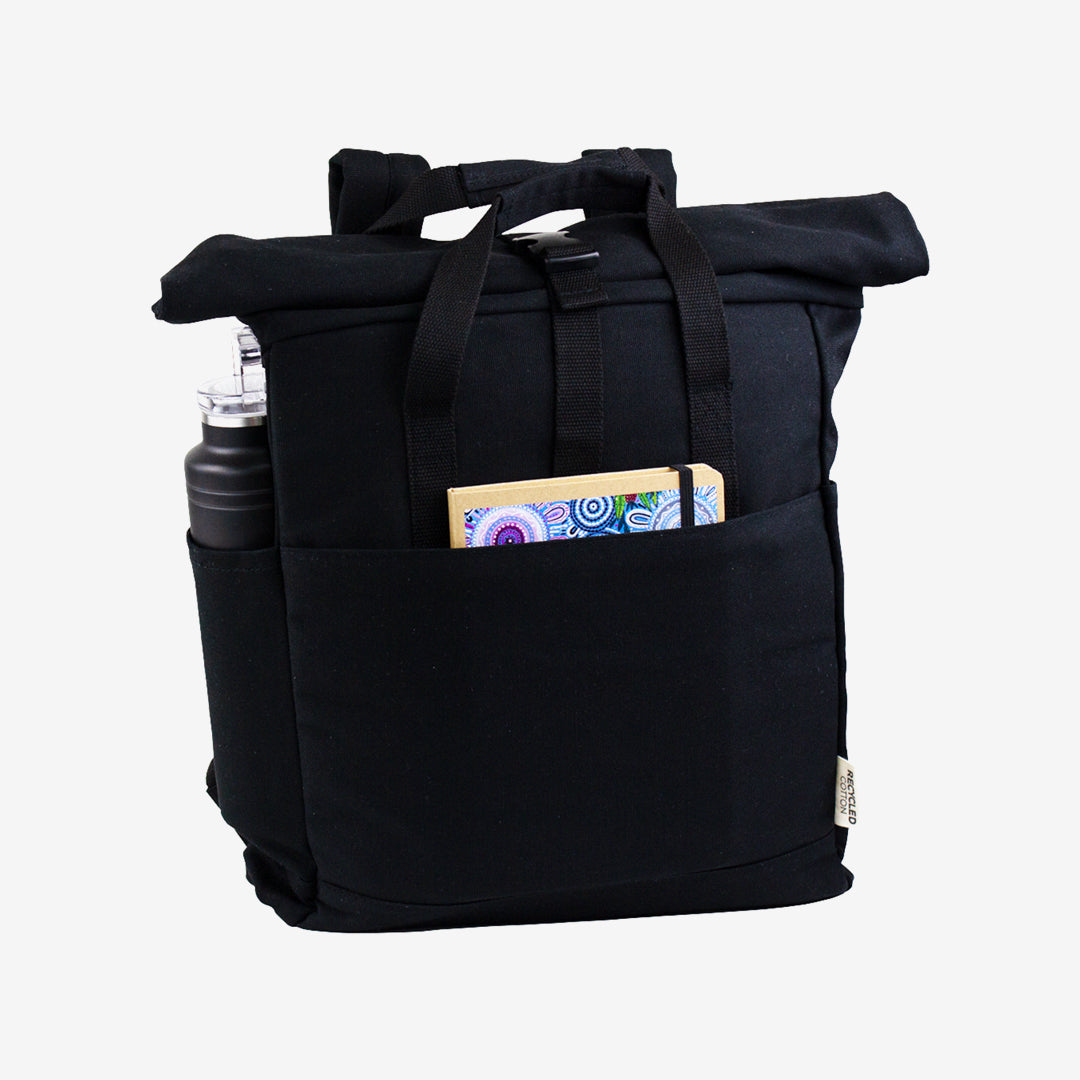 Darani GRS Recycled Canvas Eco Backpack Tote Bag - branded eco friendly bags