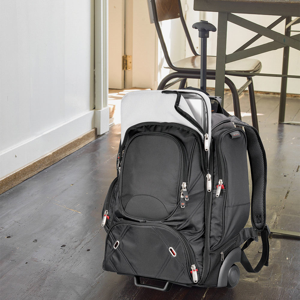 Shop Nottage Elleven Wheeled Compu-Backpack in Black - EL002