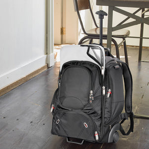 Shop Nottage Elleven Wheeled Compu-Backpack in Black - EL002