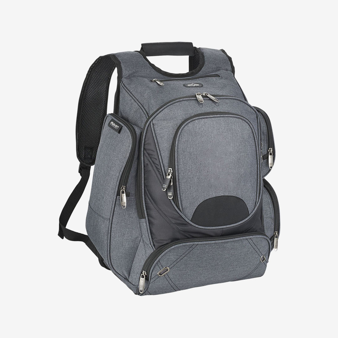 Shop Custom Nottage Elleven Checkpoint-Friendly Compu-Backpack Charcoal - EL003