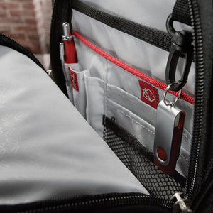 Nottage Elleven Checkpoint-Friendly Compu-Backpack Inside Organizer Detail - EL003 