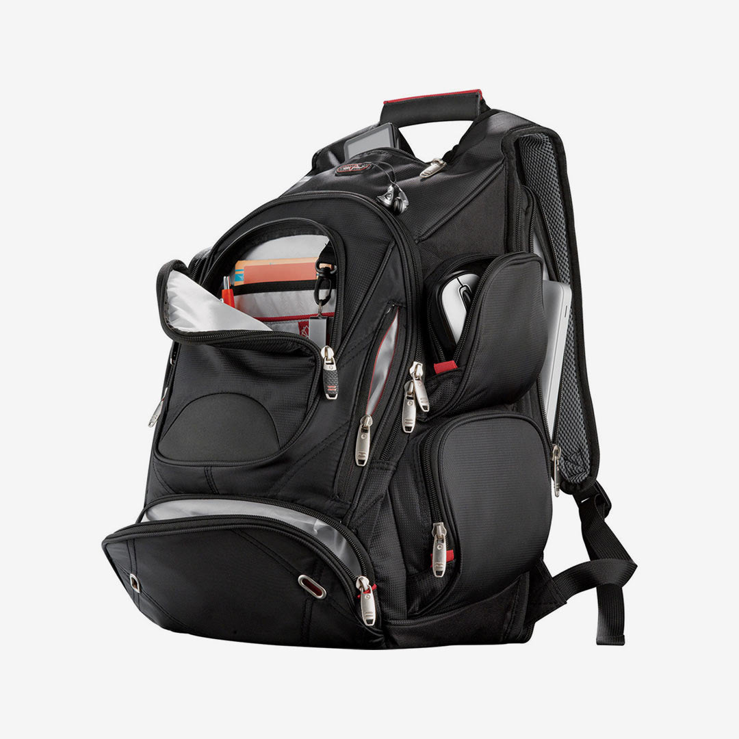 Nottage Elleven Checkpoint-Friendly Compu-Backpack Black Open - EL003 