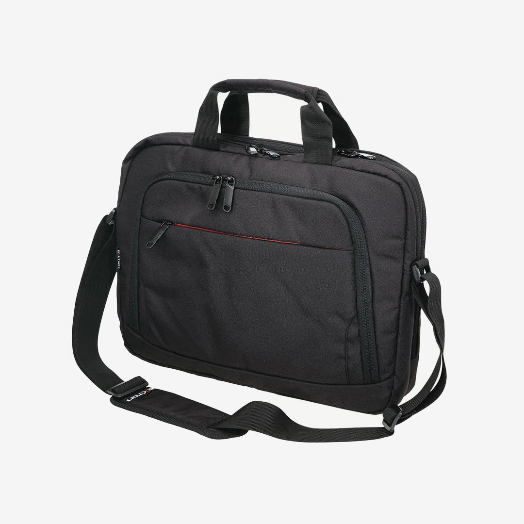 Shop Personalised Legend Life Exton Business Satchel in Black/Grey - EX3240