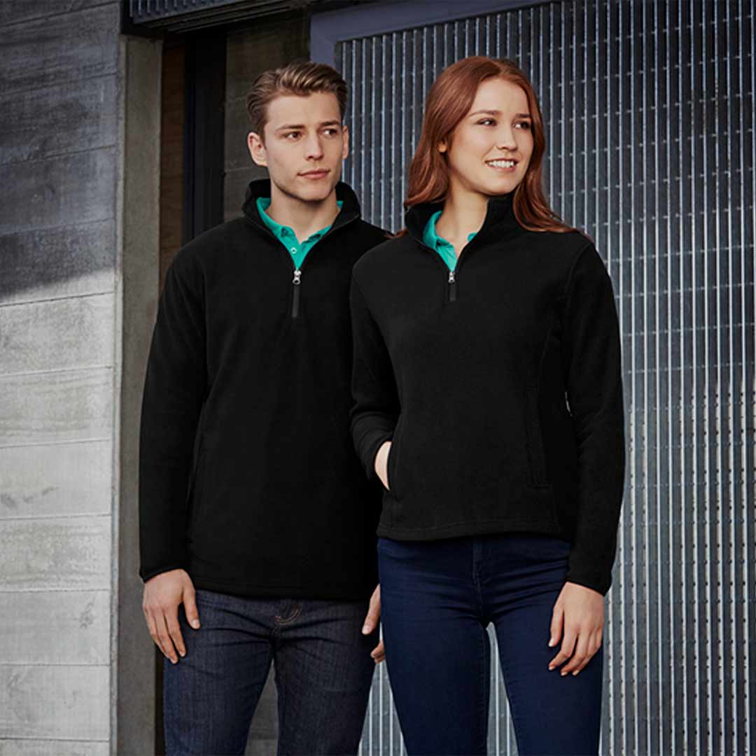 Shop Quality Personalised Biz Collection Men's Trinity 1/2 Zip Pullover Detail - F10510