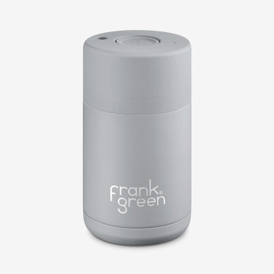 Frank Green Custom Branded 10oz/295ml Ceramic Reusable Coffee Cup - Front - Harbour Mist