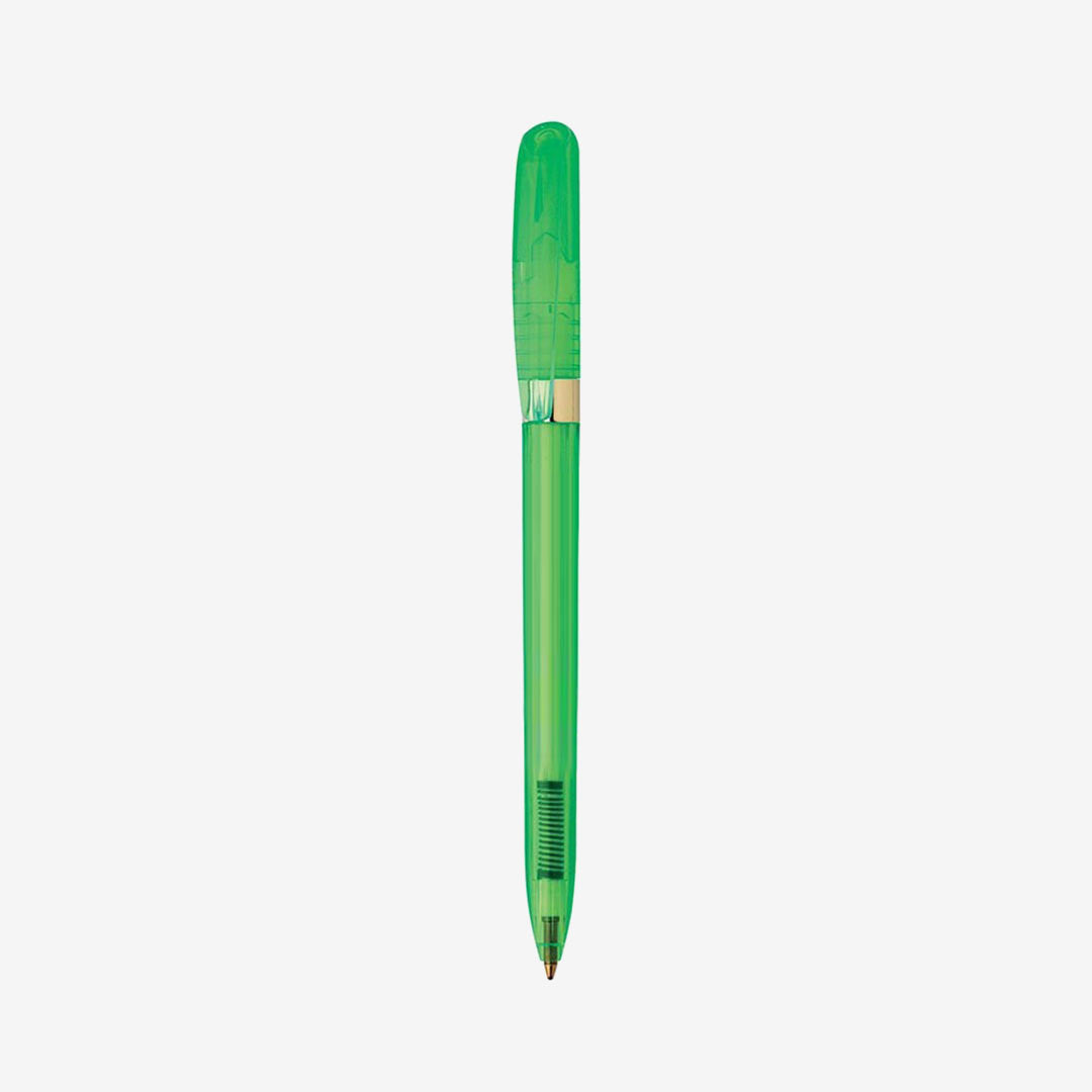 Promo Brands Pivo Clear Gold Pen - Green - G1200
