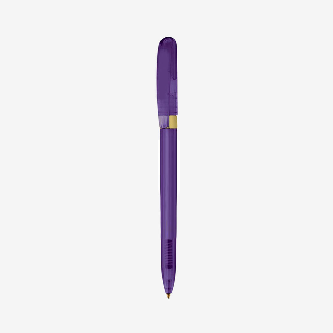 Promo Brands Pivo Clear Gold Pen - Purple - G1200